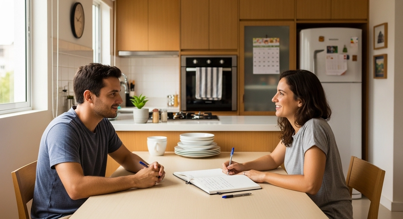 Texto pronto para negociar tarefas domésticas