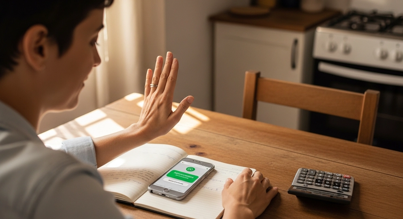 Mensagem simples para recusar gastos desnecessários